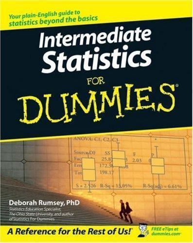 Intermediate Statistics for Dummies by Rumsey, Deborah J.