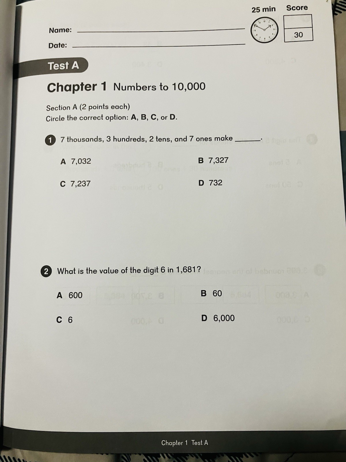 Dimensions Math Tests 3A Paperback by Singapore Math Inc.
