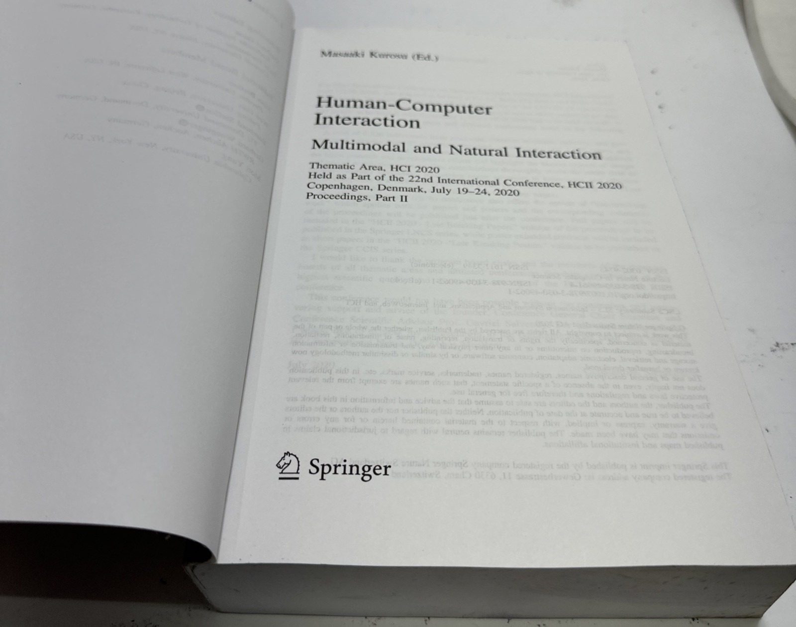 Human-computer Interaction. Multimodal and Natural Interaction : Thematic Are…