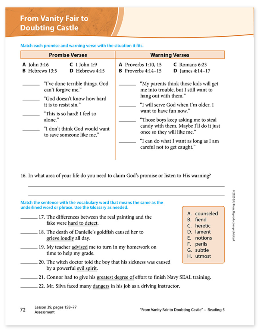 NEW BJU Press Bob Jones 5th grade READING 5 QUESTS STUDENT ACTIVITIES 3rd ed