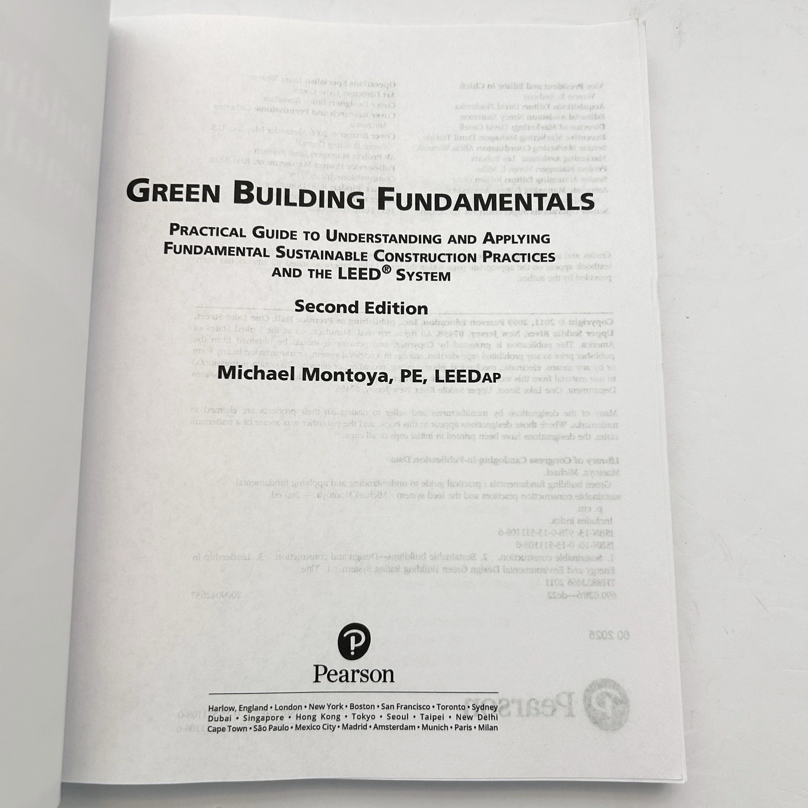 Green Building Fundamentals 2nd Edition by Michael Montoya Paperback Very Good