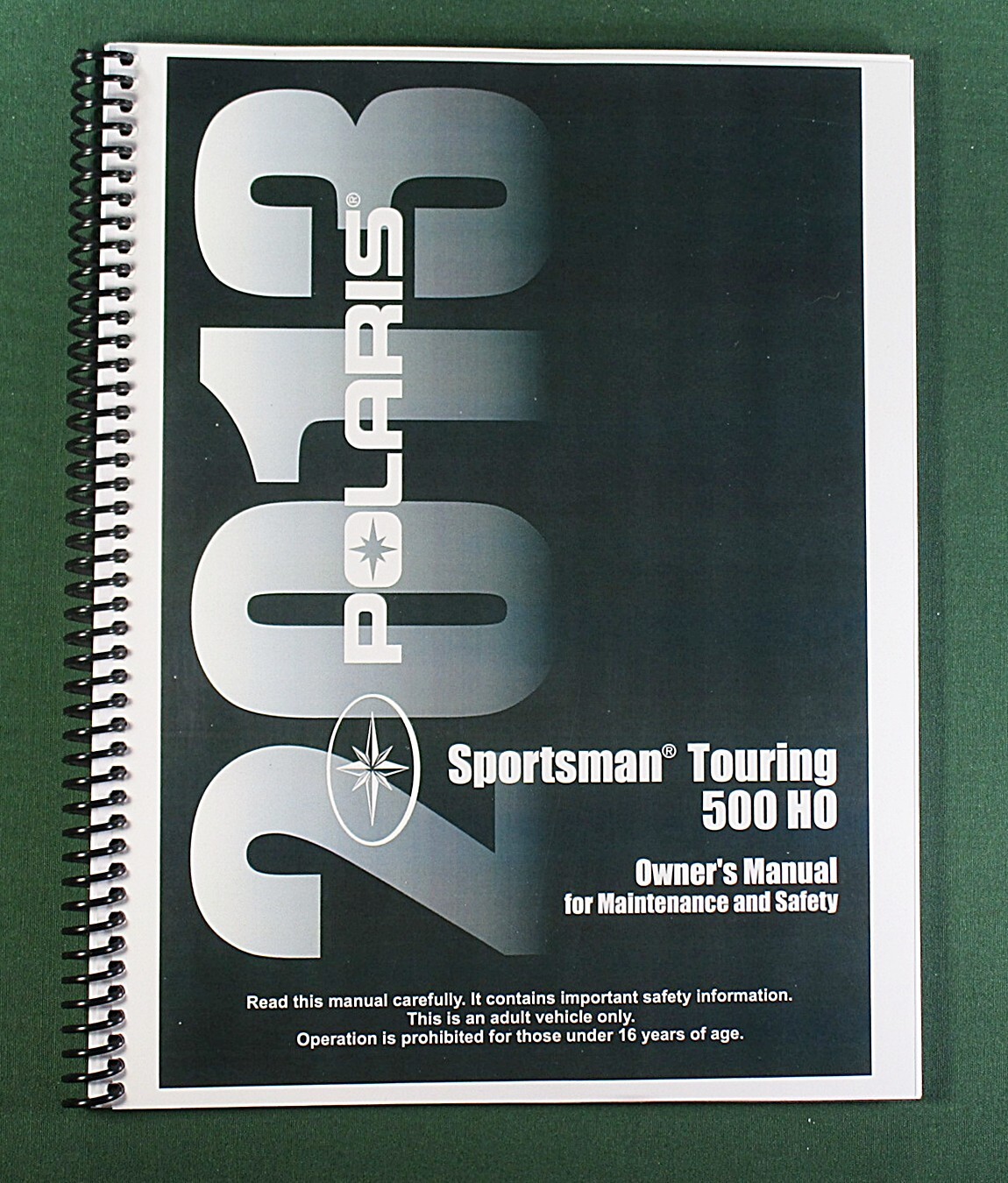 2013 Polaris Sportsman Touring 500 HO Owner’s Manual: 145 Pages & Clear Covers!