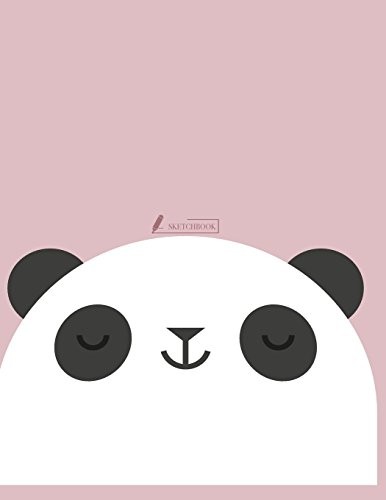 SKETCH BOOK: CUTE PANDA COVER (8.5 X 11) INCHES 110 PAGES, By Char Story **NEW**
