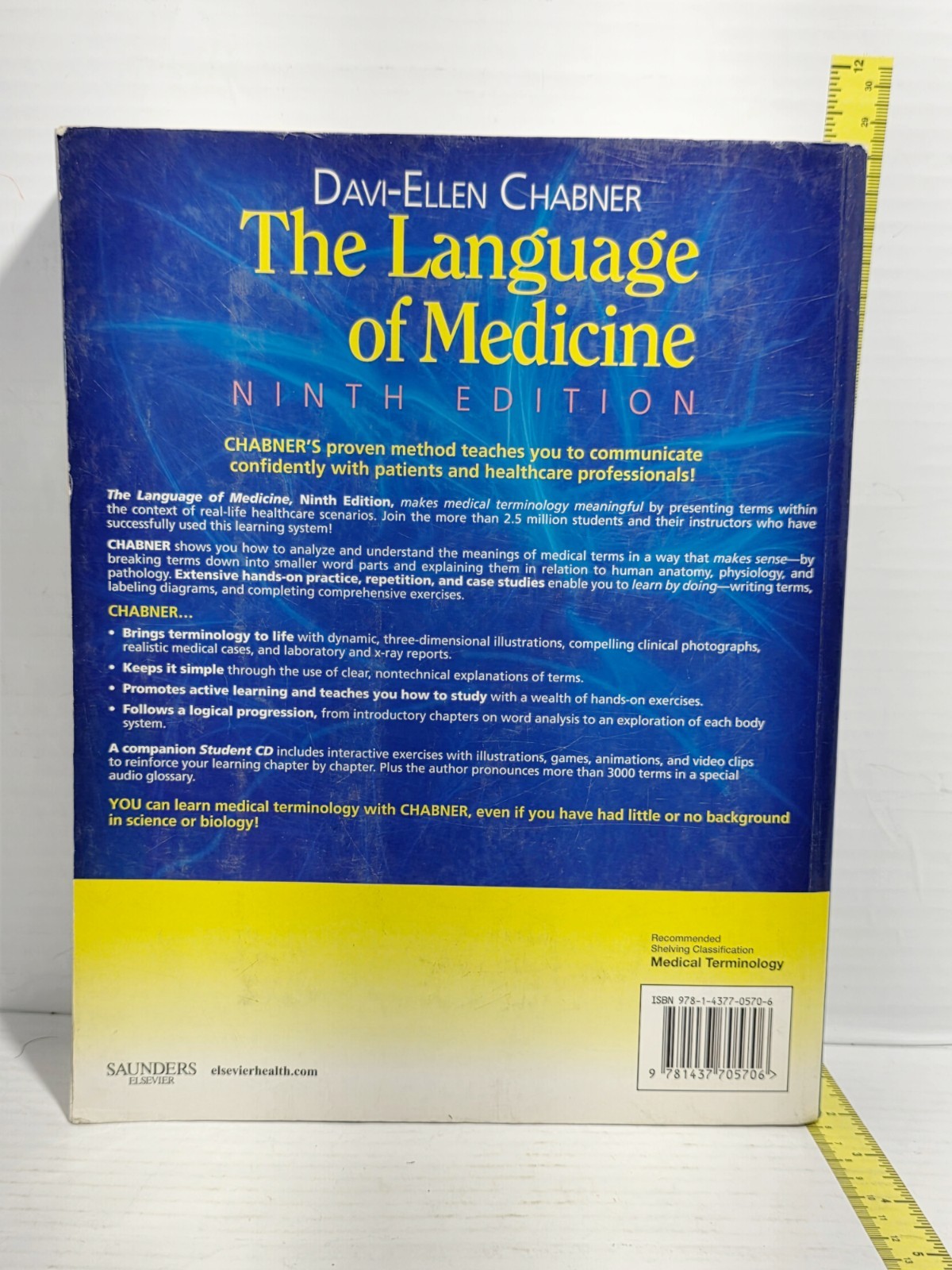 LANGUAGE OF MEDICINE textbook Davi-Ellen Chabner CD Terminology Homeschool