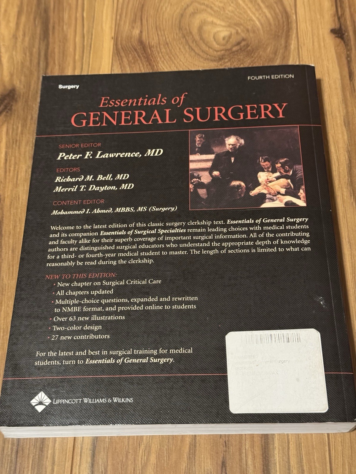 Essentials of General Surgery 4th Edition Paperback Lawrence Lippincott