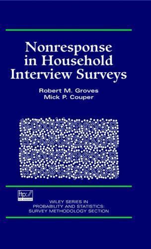 Nonresponse in Household Interview Surveys (Wiley Series in Survey Methodolo…