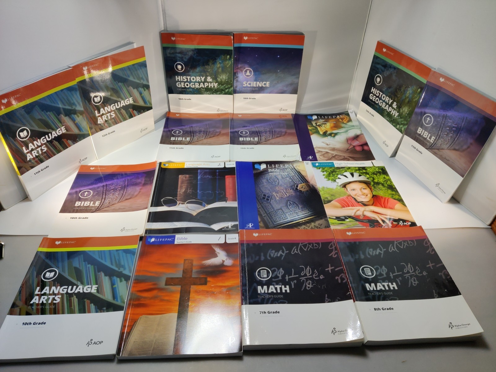 Lot Of Lifepac Teachers Manuals Various Subjects, Different years.