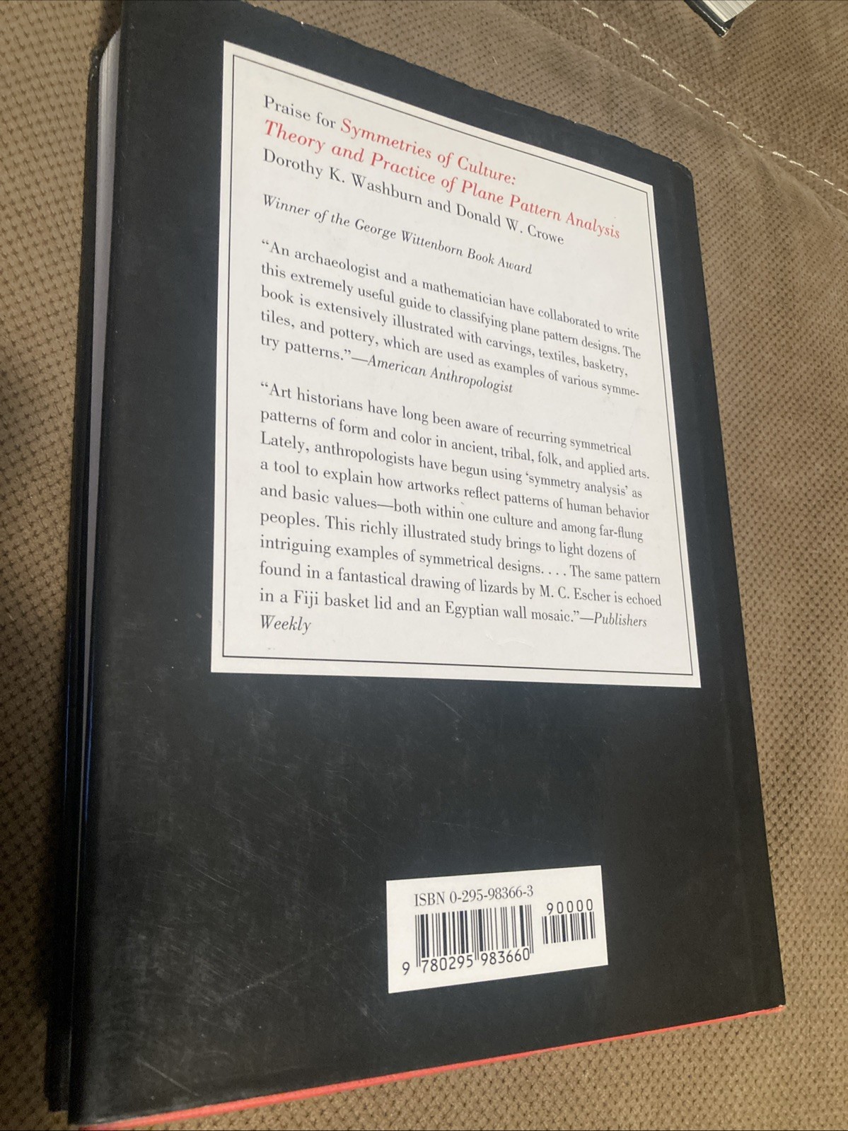 Symmetry Comes Of Age, The Role Of Pattern In Culture Hardback Book Dust Jacket