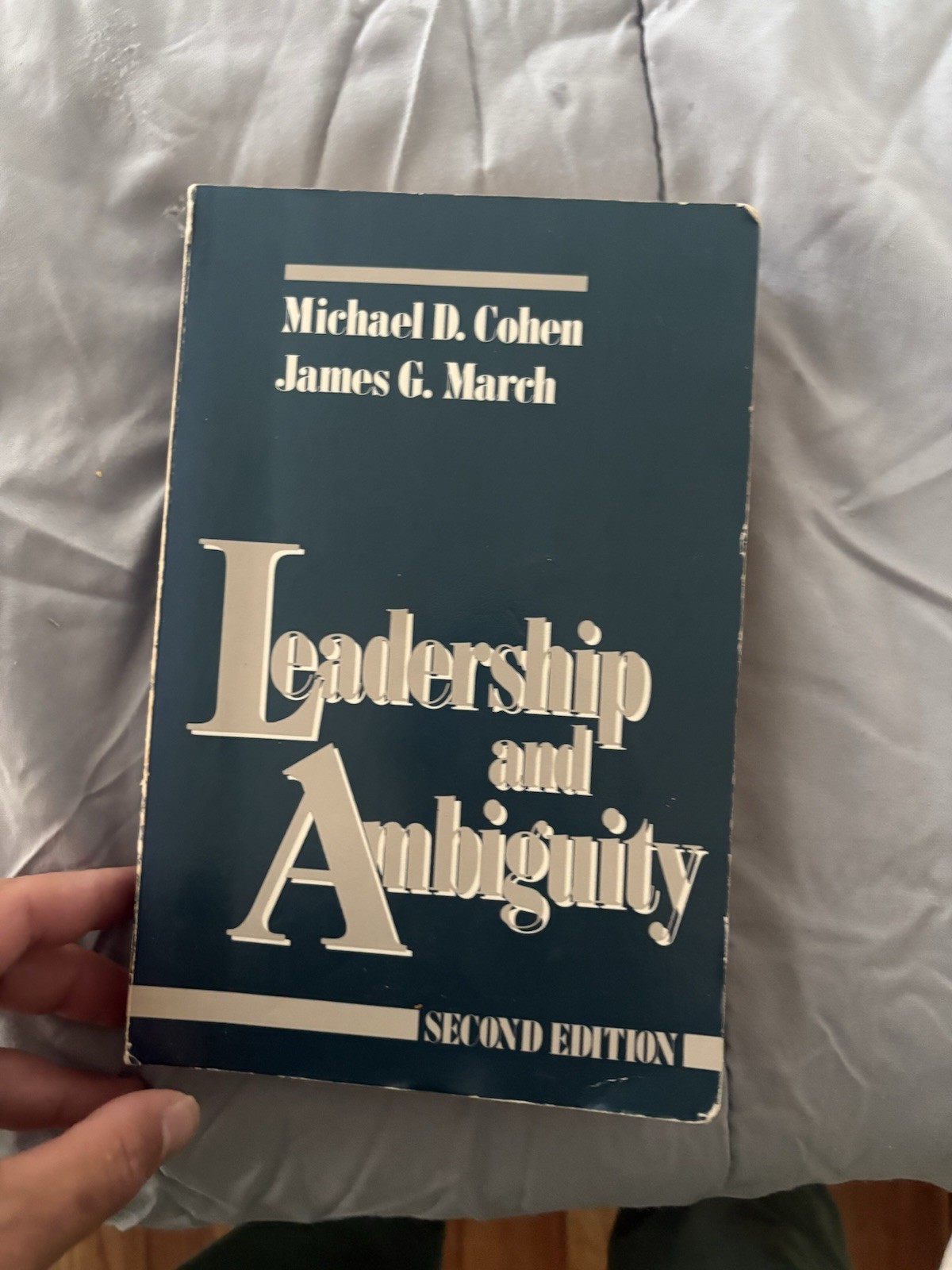 Leadership and Ambiguity: The American College President