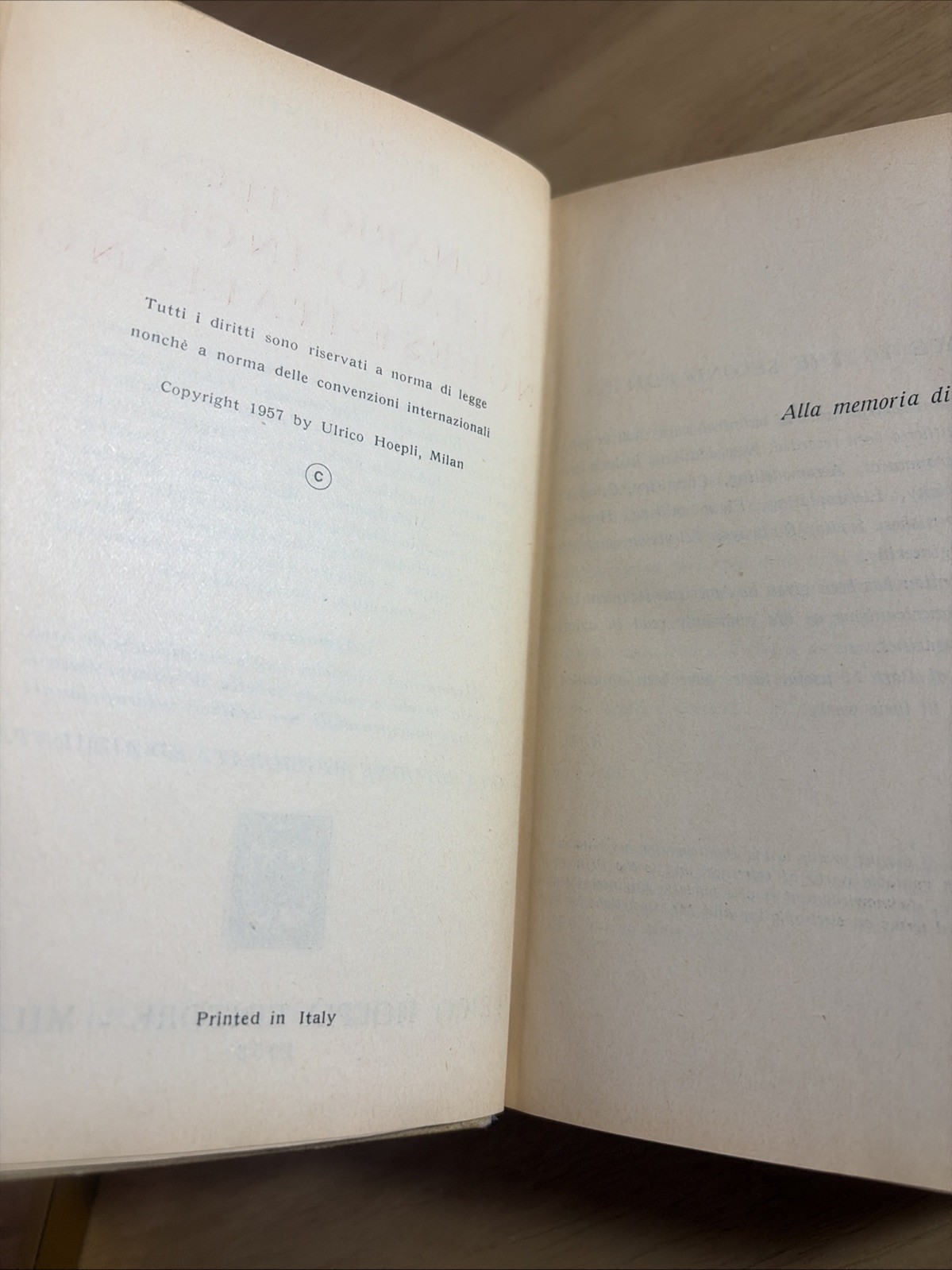 1958 Dizionario Tecnico Italiano Inglese English Italian Technical Dictionary VG