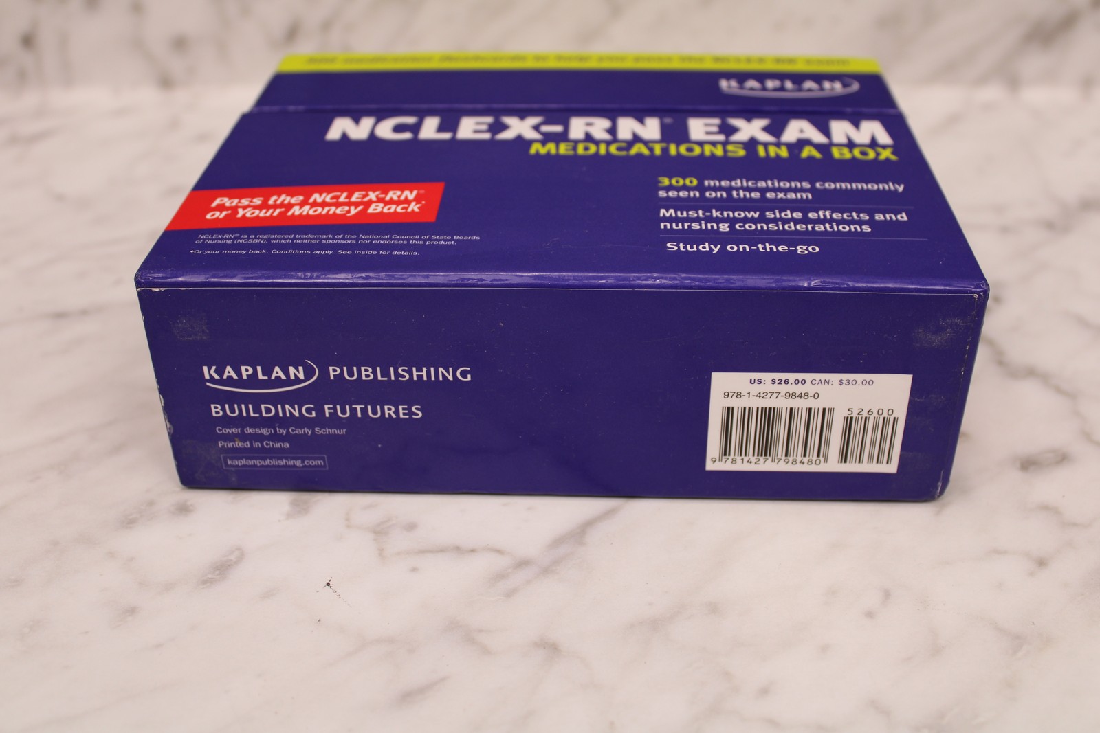 Kaplan NCLEX-RN Exam Medications in a Box 300 Flashcards Nursing Study Guide