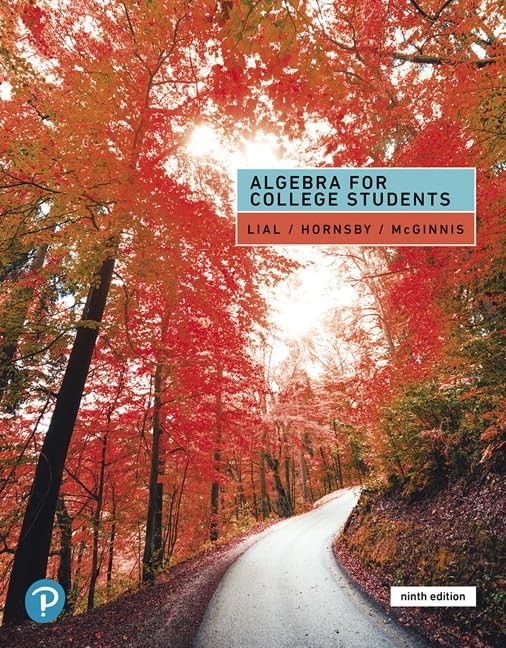 Algebra for College Students by Margaret Lial