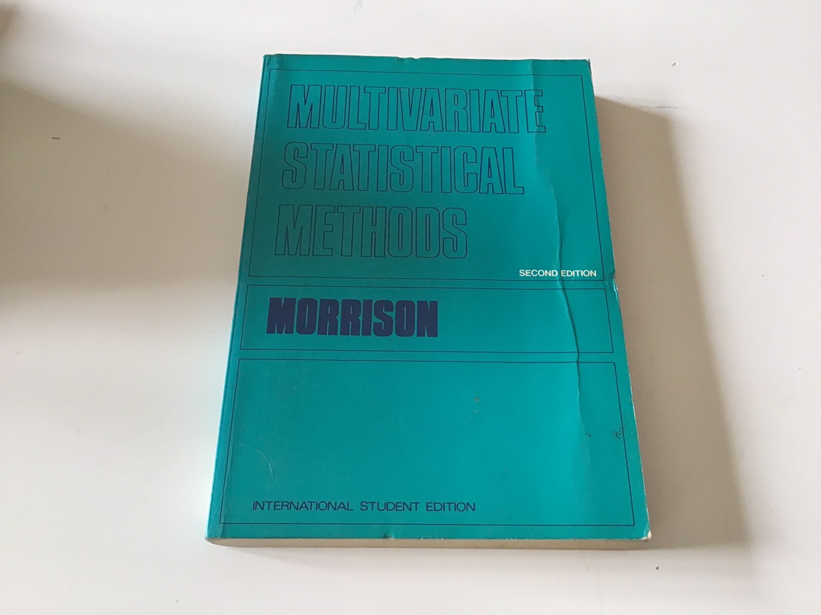 Multivariate Statistical Methods Hardcover Donald F. Morrison 1978 2nd edition