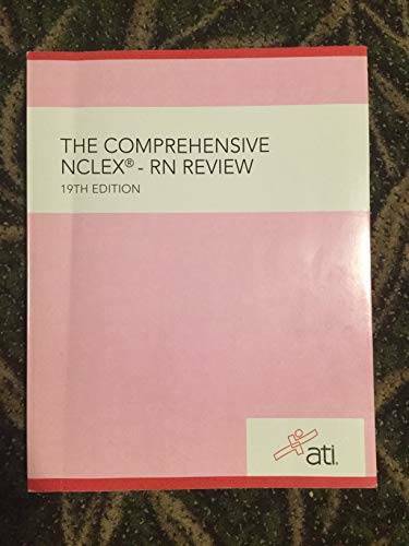 THE COMPREHENSIVE NCLEX-RN REVIEW 19TH EDITION – Textbook Binding – GOOD