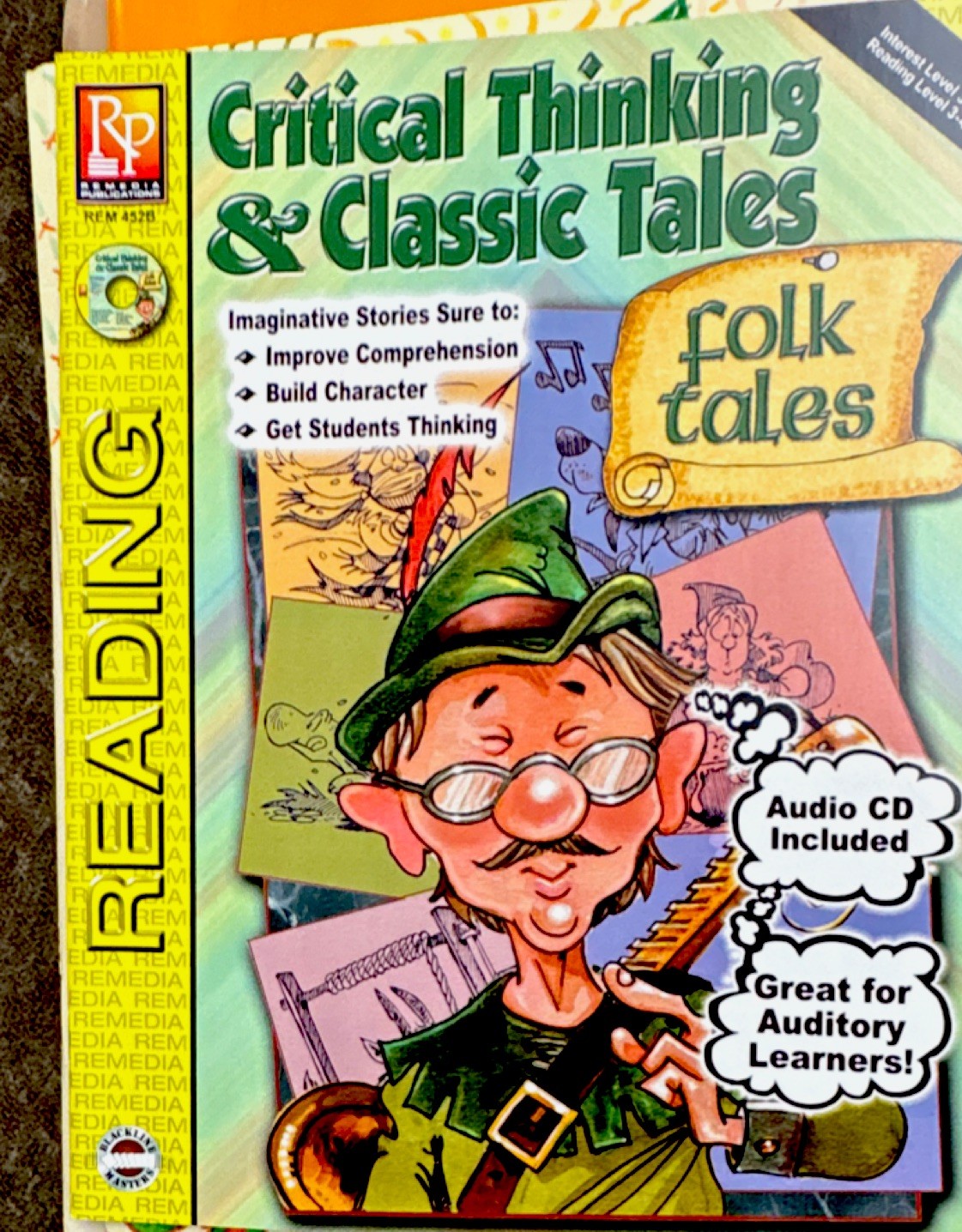 Remedia Publications Critical Thinking Folktales Book & Audio CD