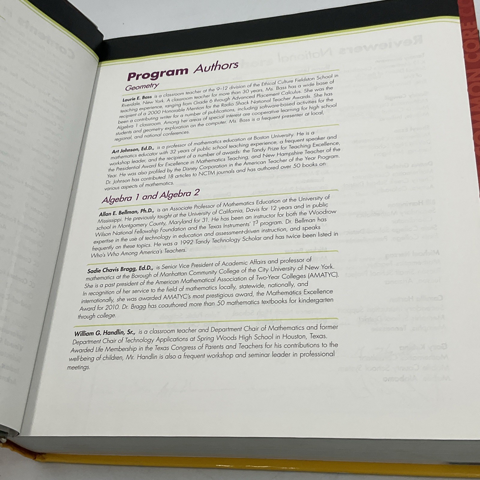Geometry Common Core Pearson 2015 Hardcover