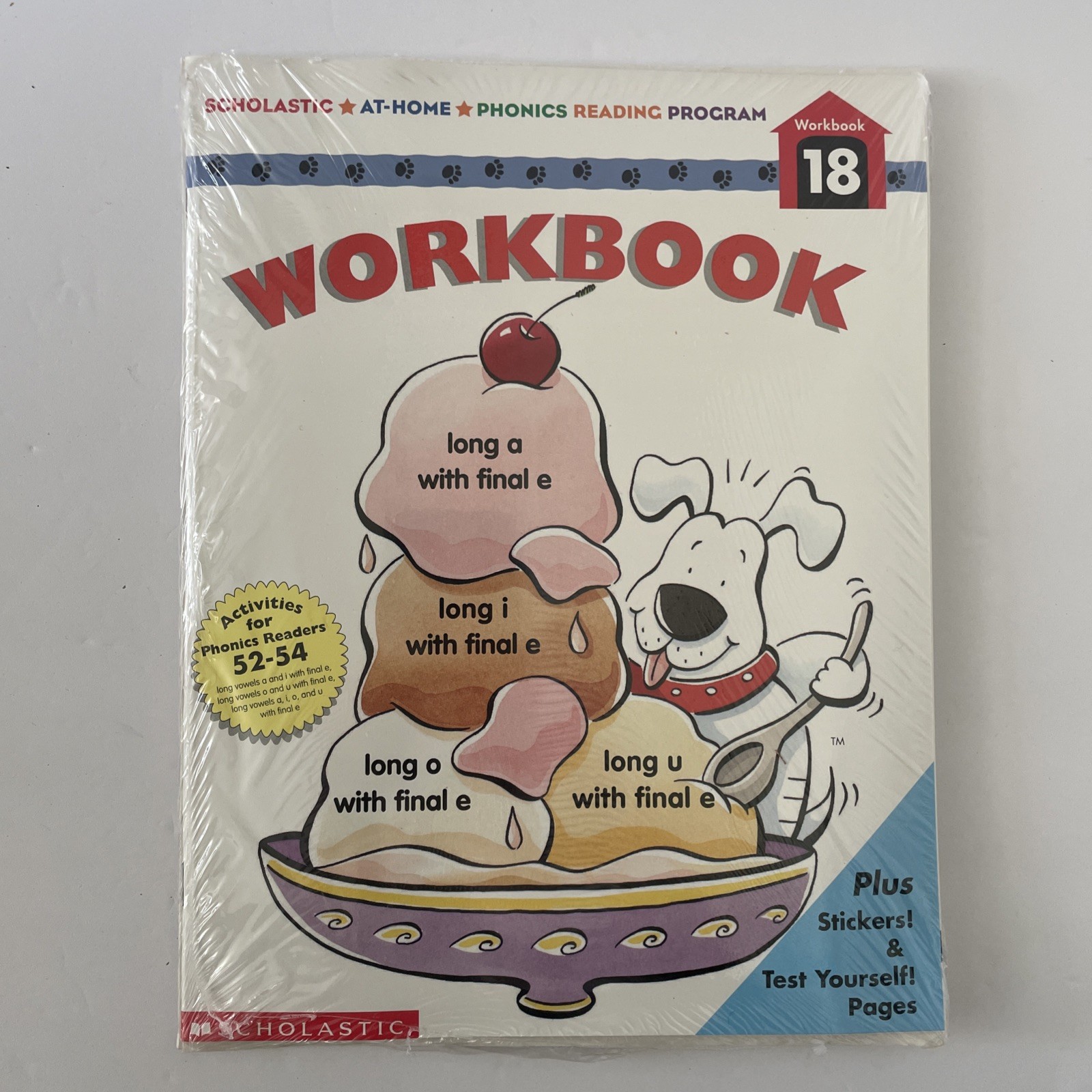 Scholastic At-Home Phonics Reading Program Workbook -# 18 NEW