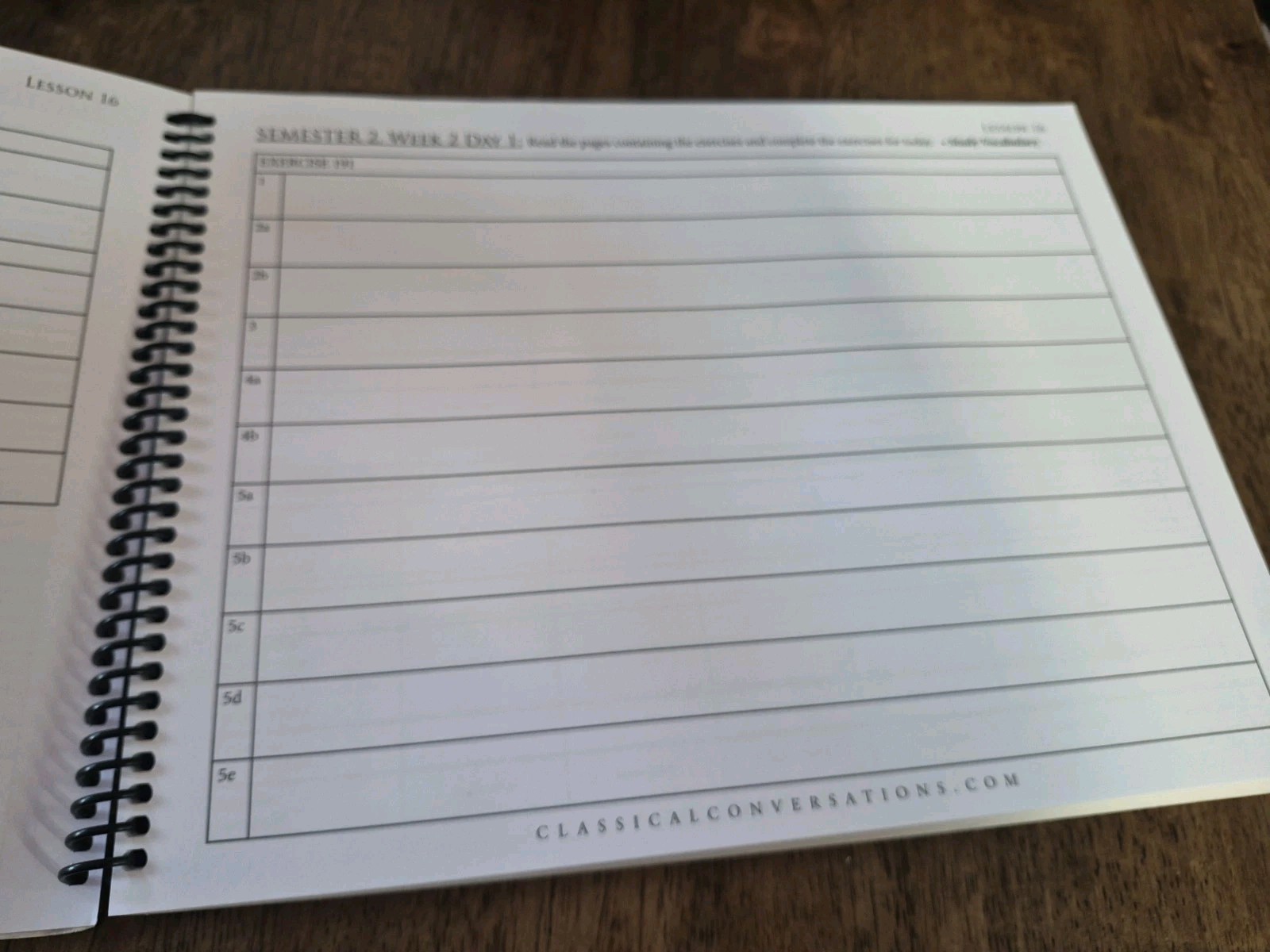 Classical Conversations Latin Workspace B Spiral Bound Workbook 2017 Latin Study