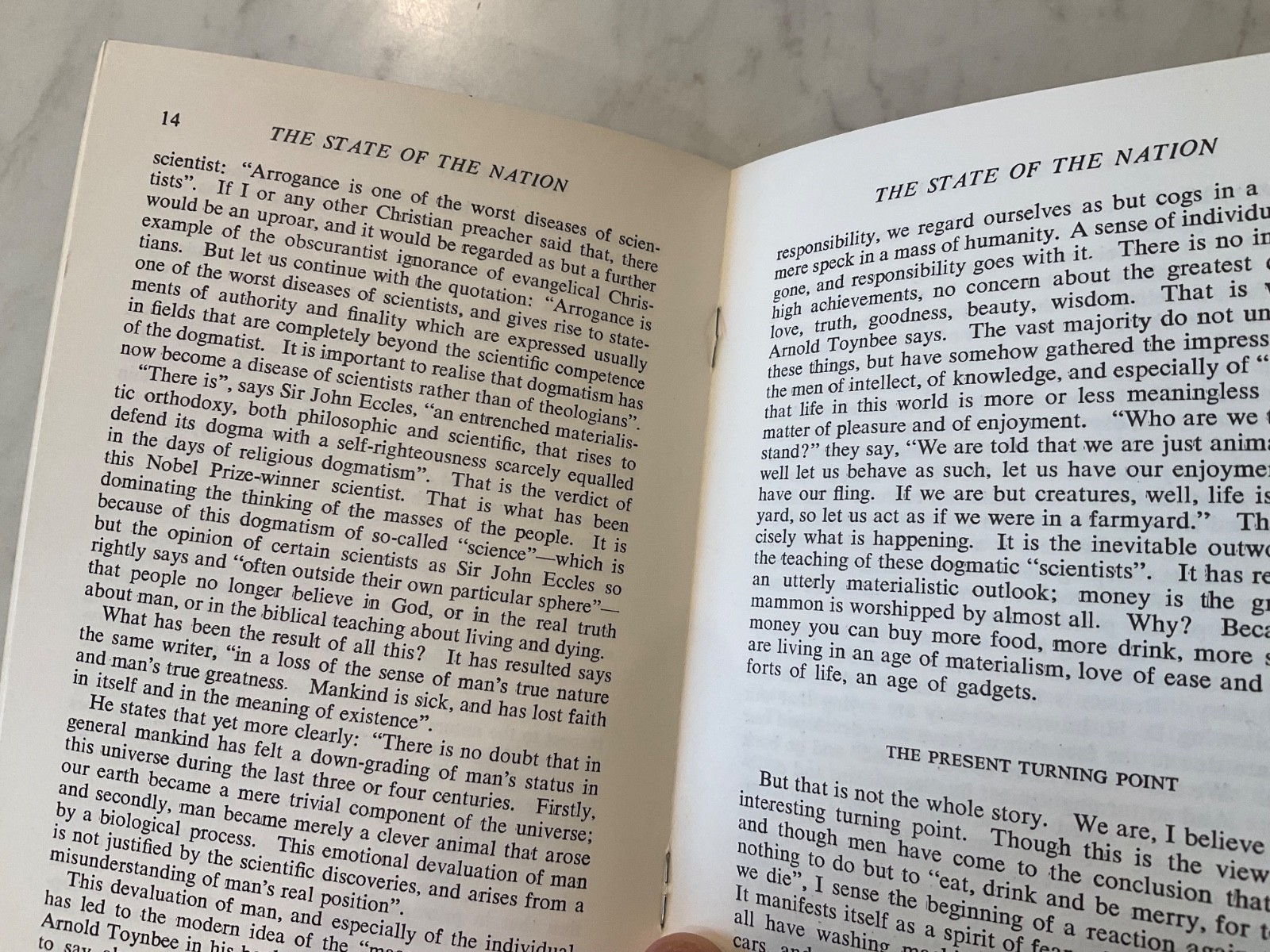 The State of the Nation British Evangelical Council 1971 Martyn Lloyd Jones