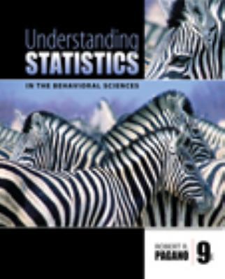 Understanding Statistics in the Behavioral Scienc- 0495596523, hardcover, Pagano
