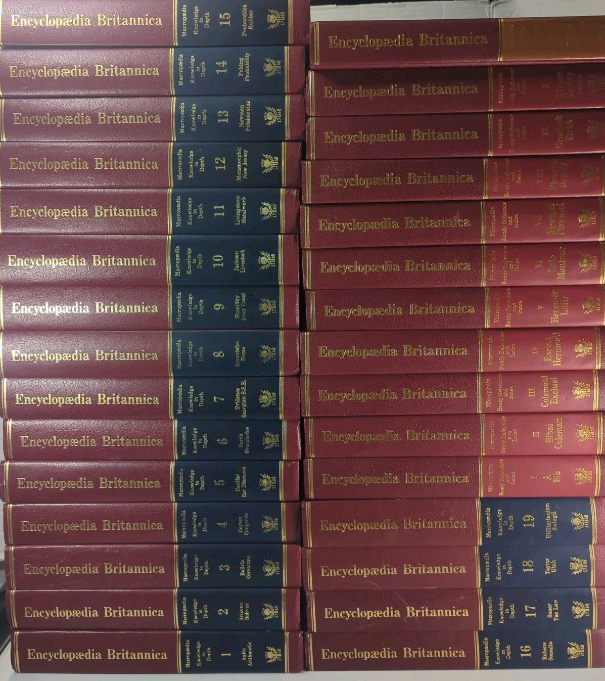 1979 Encyclopedia Britannica 15th Edition 30 Volume Complete Set (Red Version)