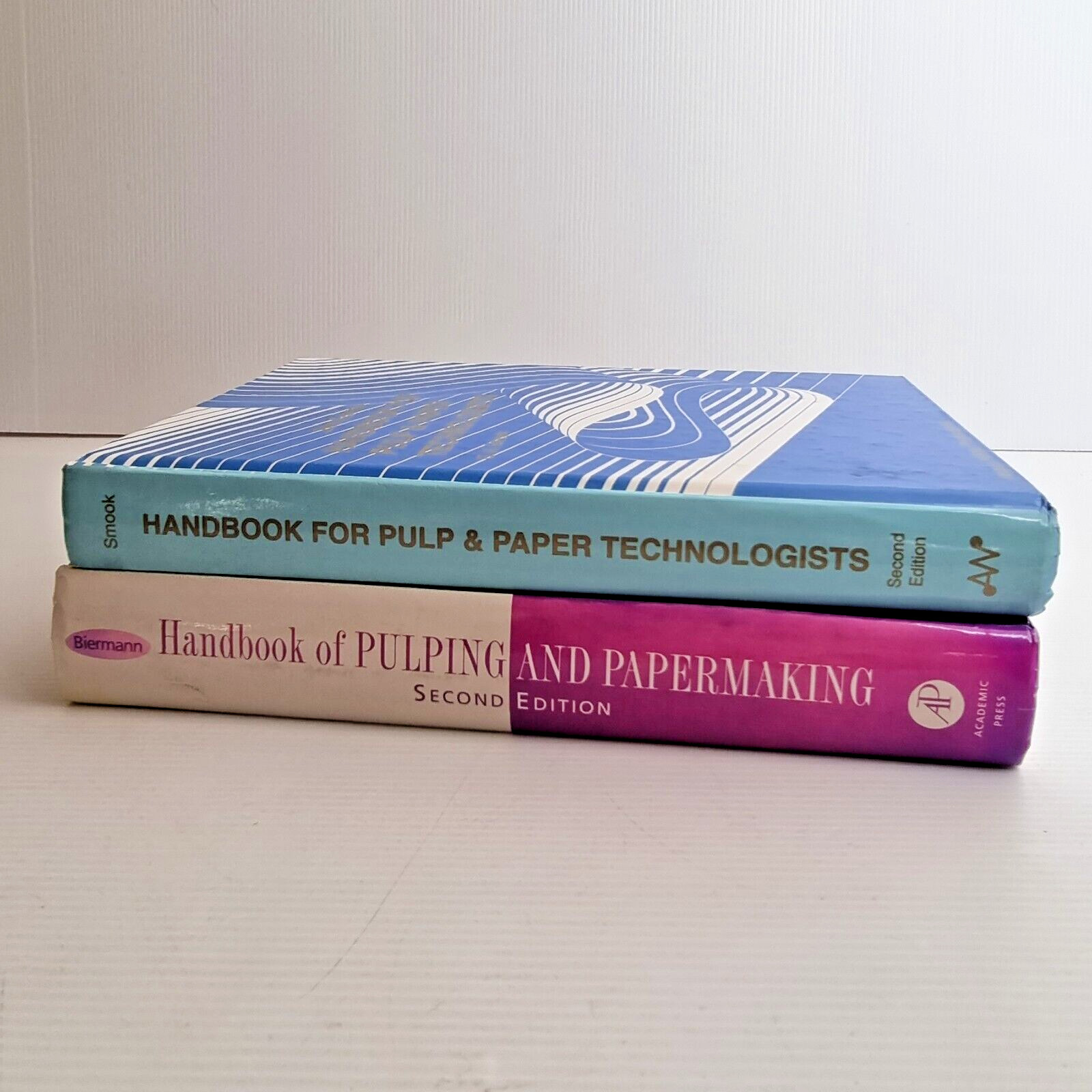 2 Book Bundle of Pulping and Papermaking Vintage Hardcover