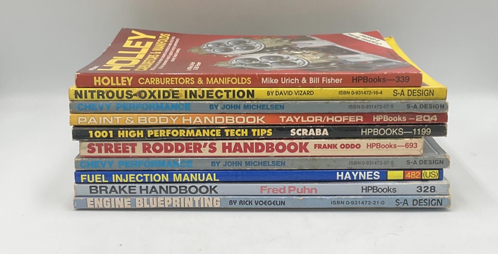 Lot Mixed Automotive Repair Books Mike Urich Haynes HPBooks Holley Chevy PB