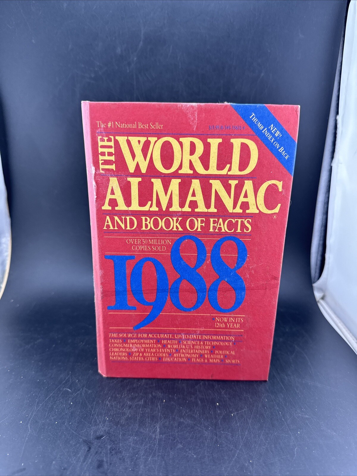 THE WORLD ALMANAC AND BOOK OF FACTS 1988 PAPERBACK NM MT 928 PAGES RARE VINTAGE