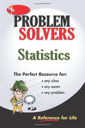 STATISTICS PROBLEM SOLVER (PROBLEM SOLVERS SOLUTION By The Editors Of Rea *NEW*