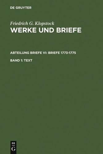 Friedrich G Klopstock Text (Hardback)