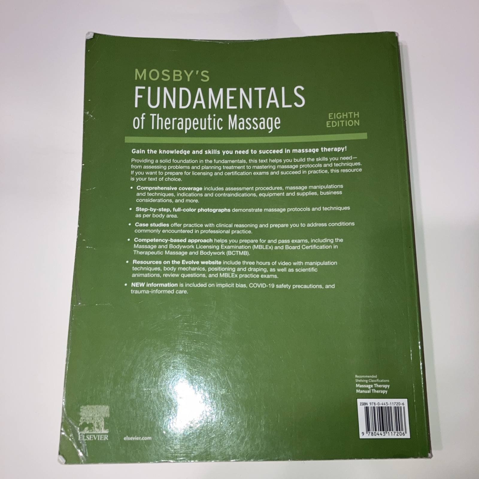 Mosby’s Fundamentals of Therapeutic Massage by Fritz 8th edition