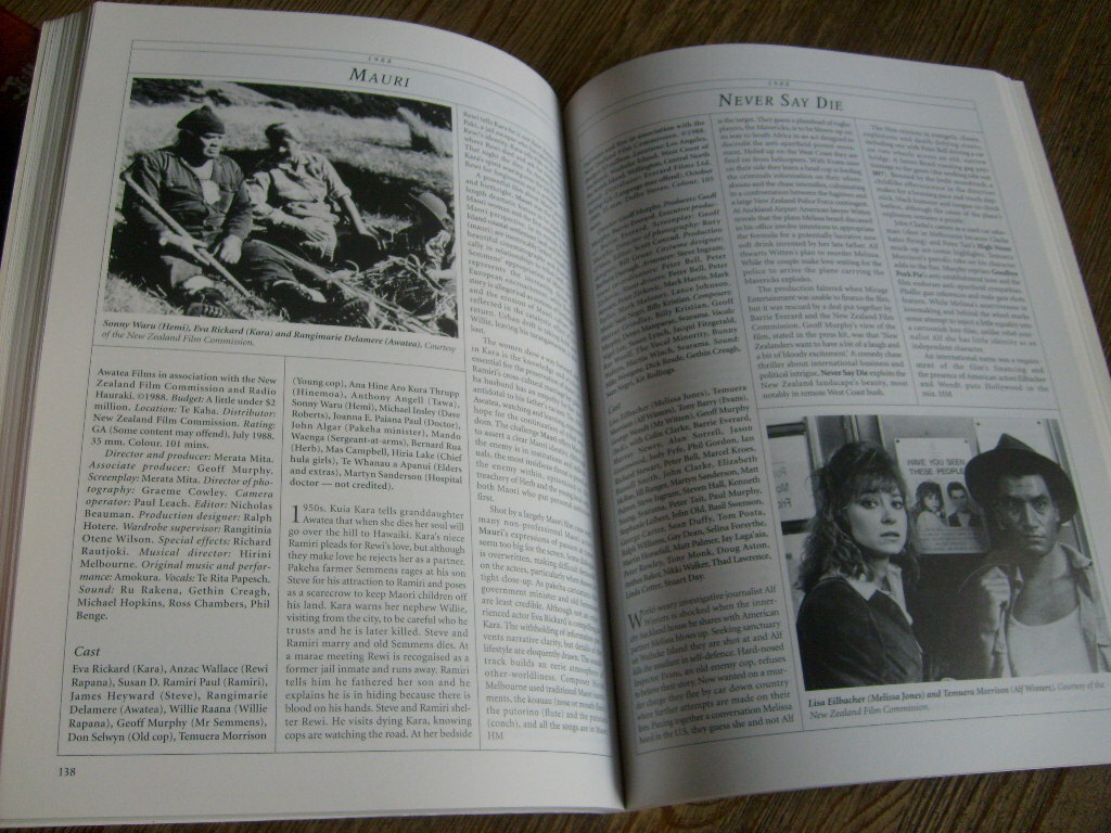 New Zealand Film 1912-1996 Movies Made in New Zealand Book