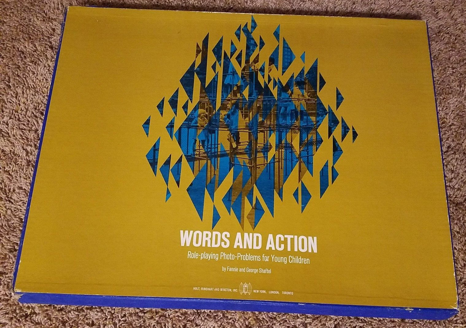 WORDS AND ACTION Fannie/George Shaftel RARE Role Playing LARGE Civil Rights 1967