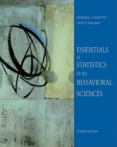 Essentials of Statistics for the Behavioral Sc- 049581220X, paperback, Gravetter