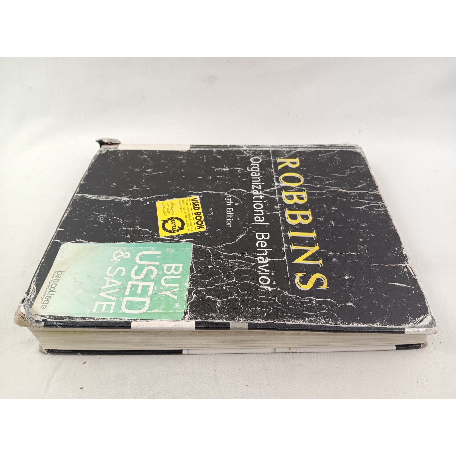 Robbins Organizational Behavior 13th Edition Textbook Used Book College Studies