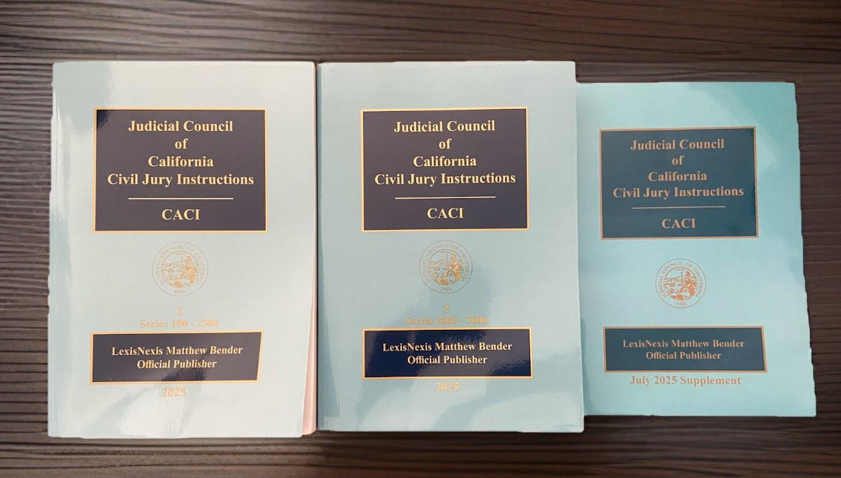 Judicial Council of California Civil Jury Instructions CACI Lexis Nexis 2025