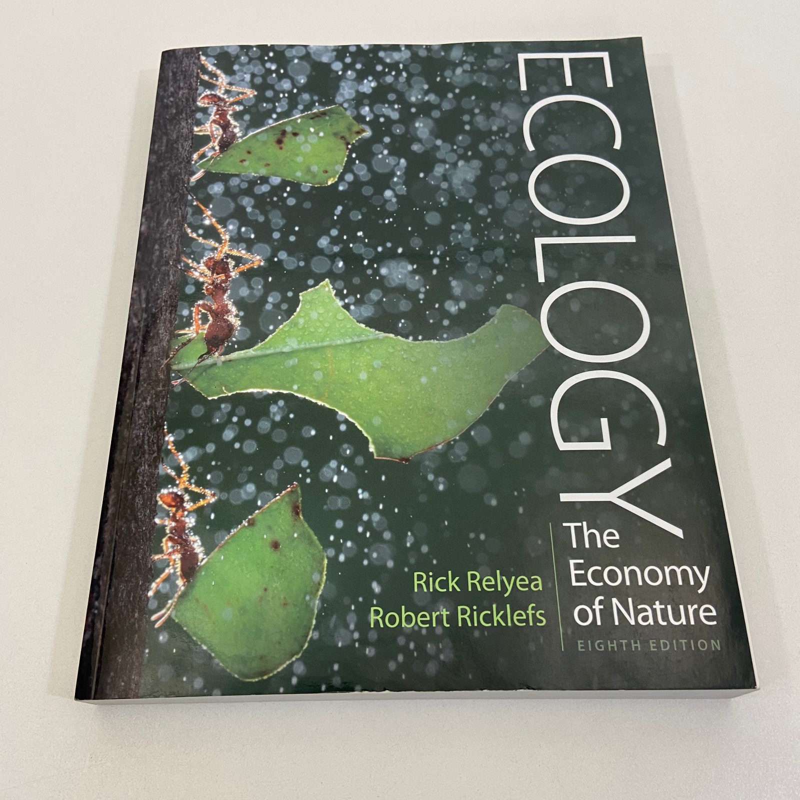 Ecology Economy of Nature Rick Relyea Robert Ricklefs Eighth Edition Freeman TPB