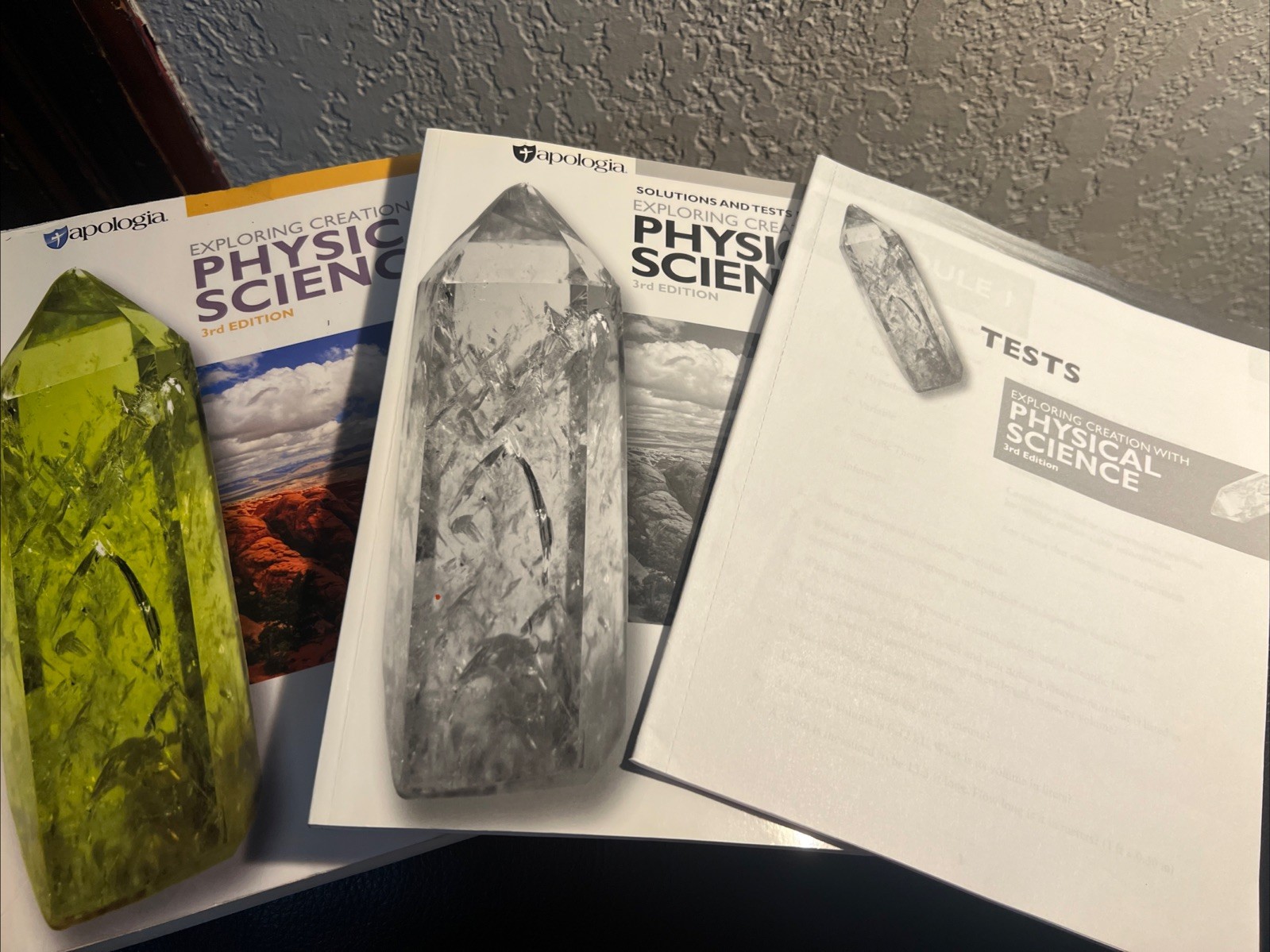 Apologia Physical Science 3rd Edition Textbook, Solution/Test Key, And Tests