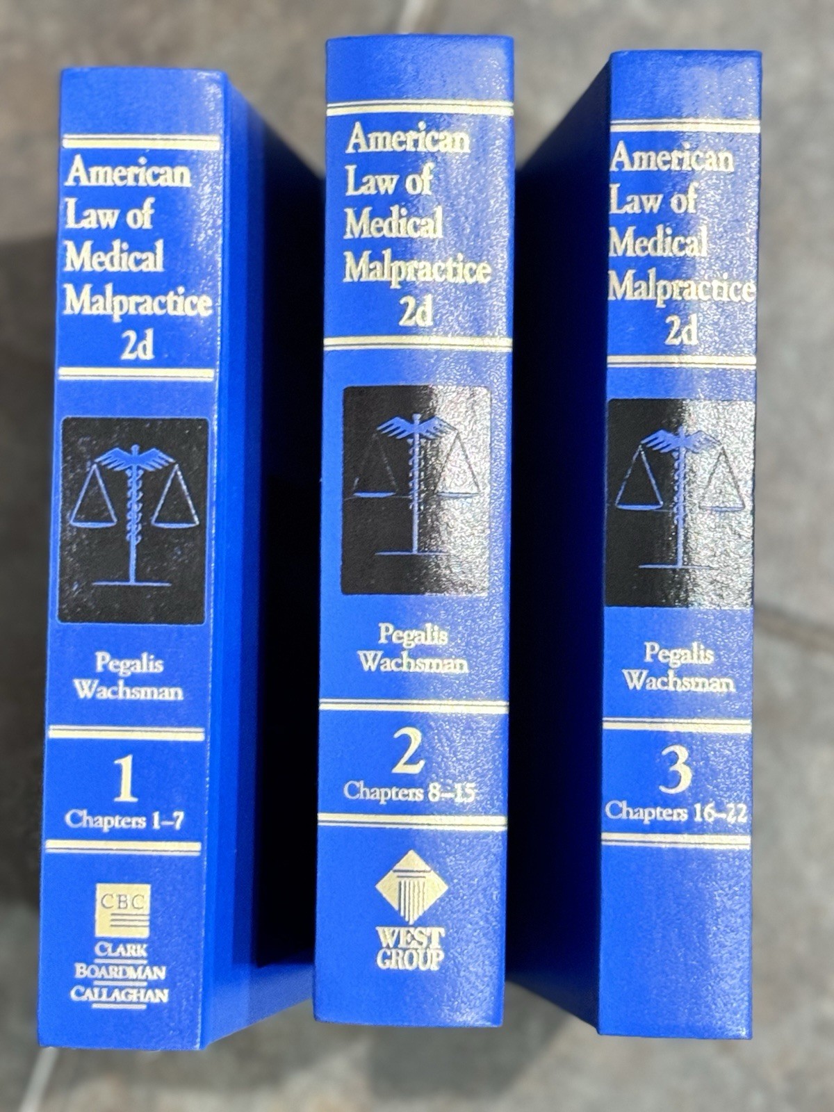 American Law of Medical Malpractice 2d. Vol.1, Vol.2, Vol. 3. 1992. Legal Book