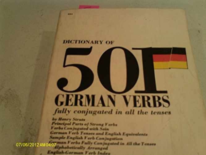 501 German Verbs: Fully Conjugated in – Paperback, by Henry Strutz – Acceptable