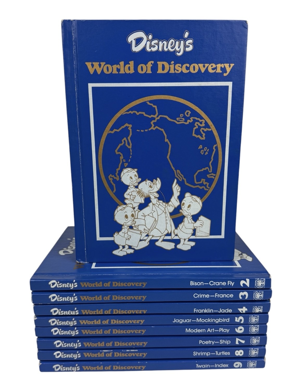 Disney’s World of Discovery Encyclopedia Set Vol 1-9 Grolier 1981 Vintage