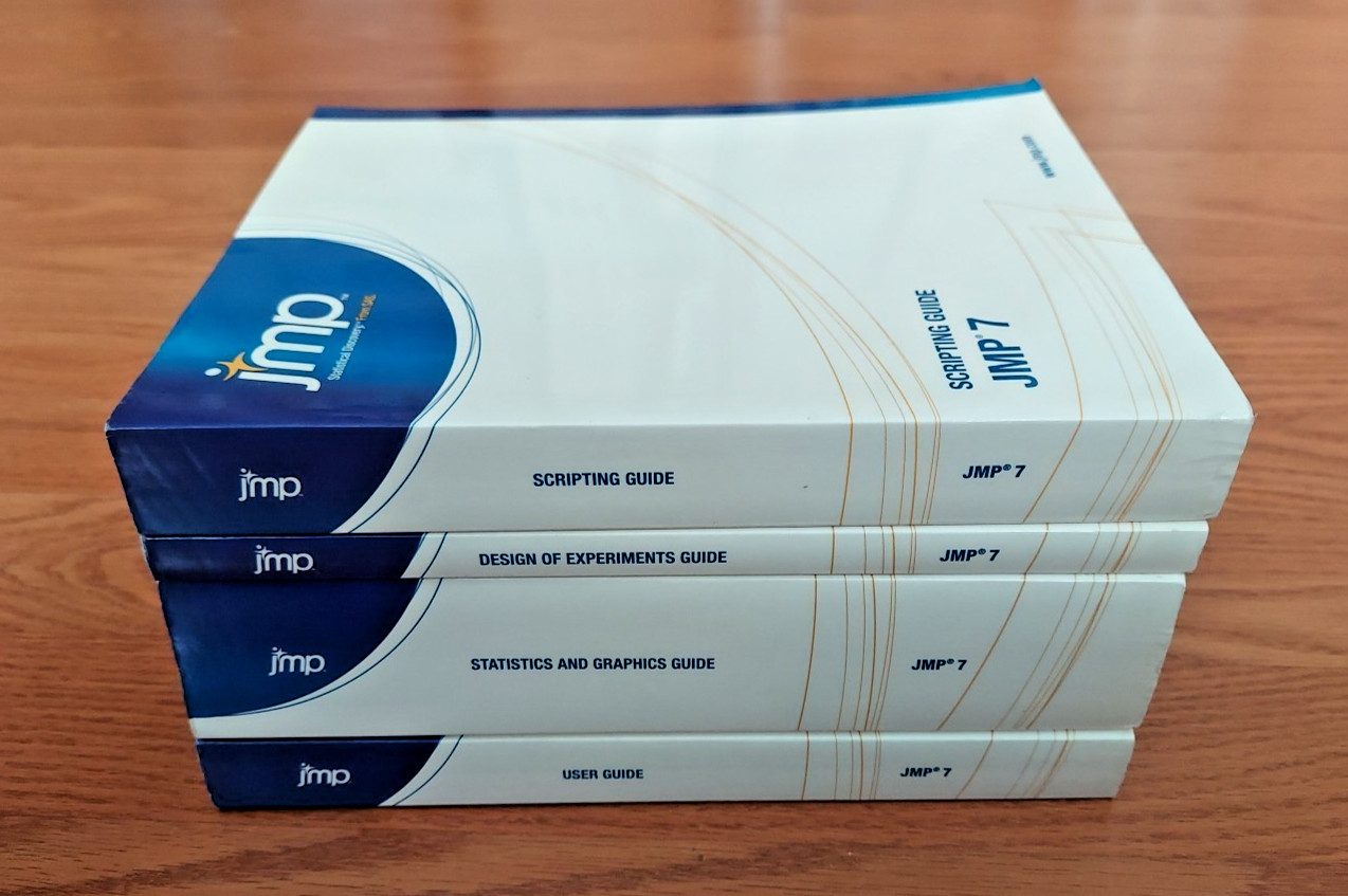 Full Set 4 Books JMP 7 Statistical Discovery From SAS 2007 Very Good Condition