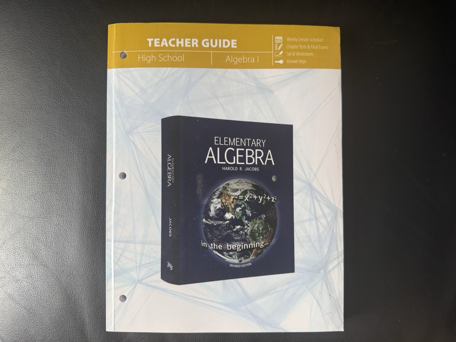 Jacobs Elem Algebra 2016 Ed Textbook, Solutions, Teacher Guide (3 items)