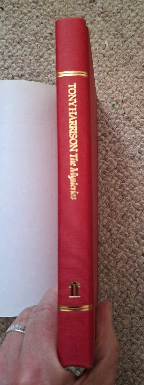 Tony Harrison The Mysteries 1st Edition Hardback 1985 Unclipped Dust Jacket