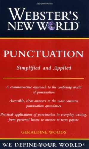Webster’s New World Punctuation: – Paperback, by Woods Geraldine – Very Good