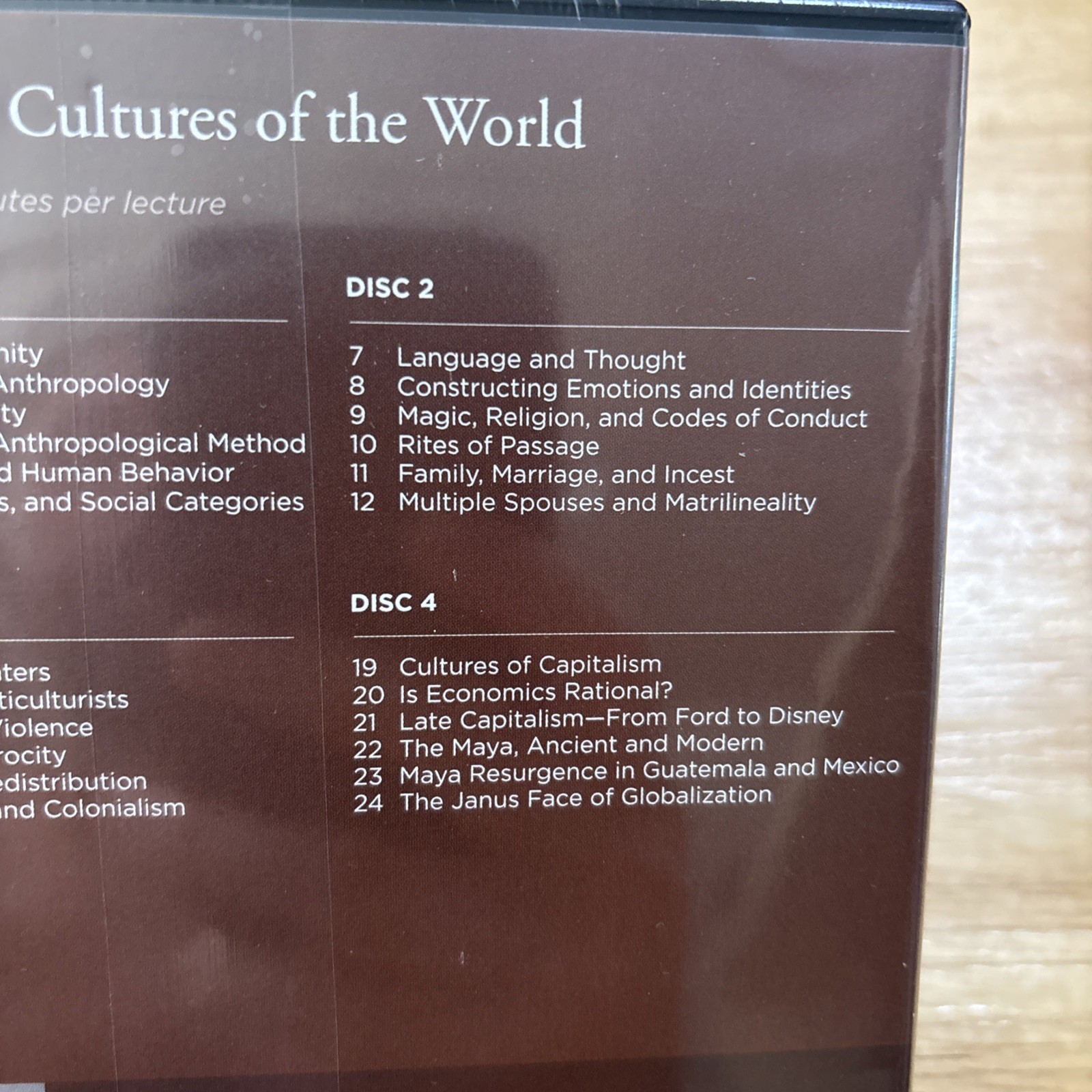 Peoples & Cultures of the World – Edward Fischer (DVD, 2004, Great Courses) New
