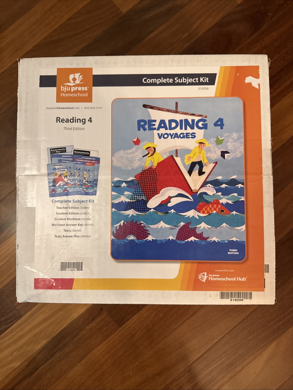 NEW BJU Bob Jones 4th grade READING 4 VOYAGES Complete Subject Kit 3rd Ed.