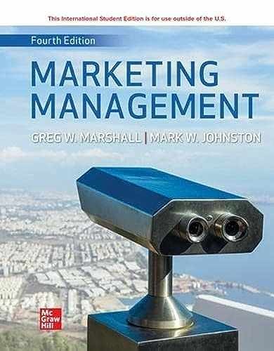 ISE Marketing Management (ISE HED – Paperback, by Marshall Greg W.; – Very Good