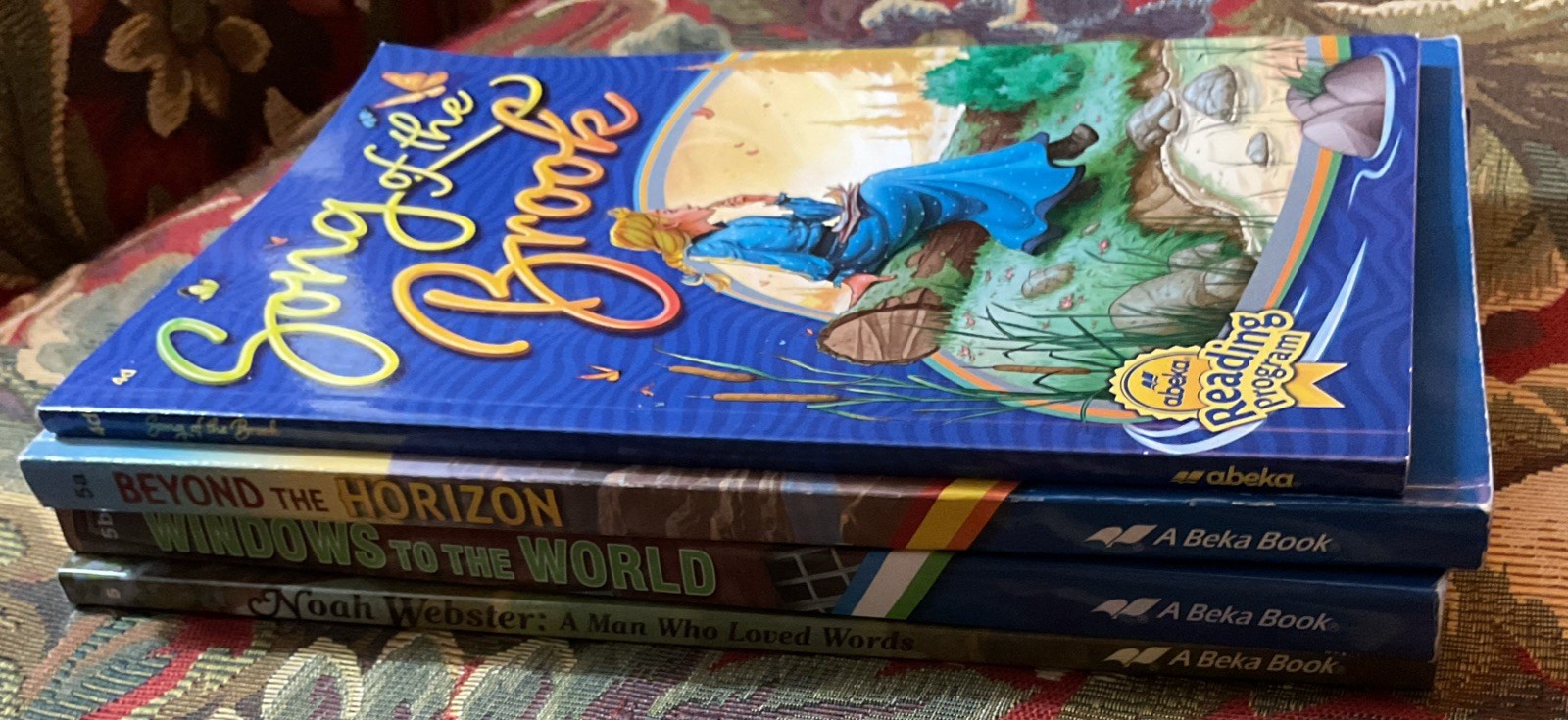 Abeka 5th Grade Readers Lot of 3 Books + A 4th Grade Homeschool Reading Program