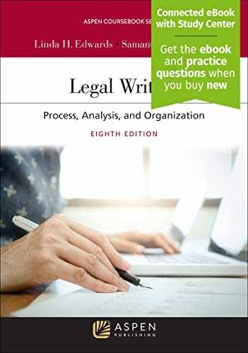 Legal Writing: Process, Analysis, – Paperback, by Edwards Linda H.; – Very Good